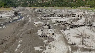 Batık köy Darıbükü yeniden gün yüzüne çıktı