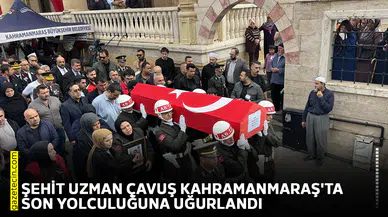 Şehit uzman çavuş Kahramanmaraş'ta son yolculuğuna uğurlandı