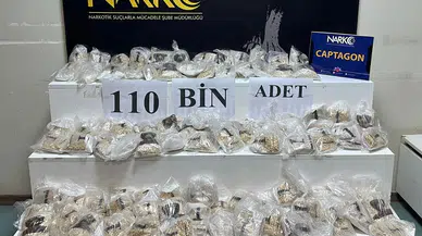 Otomobilde 110 bin uyuşturucu hap ele geçirildi