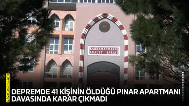 Depremde 41 kişinin öldüğü Pınar Apartmanı davasında karar çıkmadı