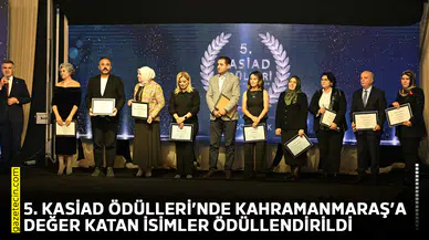 5. KASİAD Ödülleri’nde Kahramanmaraş’a değer katan isimler ödüllendirildi