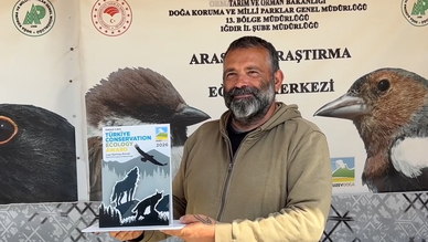 Iğdır'daki İspanyol bilim insanı Türkiye Doğa Koruma Ekolojisi ödülüne layık görüldü