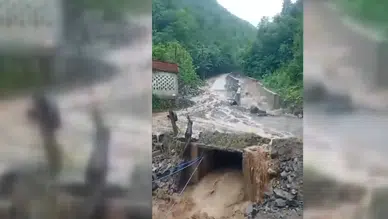 Sağanak taşkın ve heyelanlara neden oldu