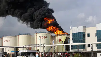 Akaryakıt deposunda çıkan yangında 1 işçi hayatını kaybetti