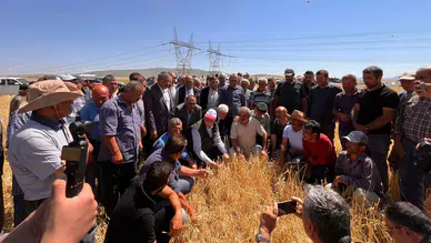 TZOB Genel Başkanı Bayraktar, zarar gören tarım arazilerini inceledi