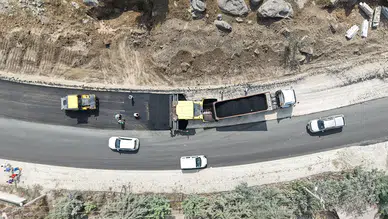 Kahramanmaraş’ın Andırın ve Elbistan ilçelerinde yol seferberliği