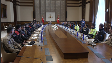 Cumhurbaşkanı Erdoğan, İçişleri Bakanı Çiftçi ve beraberindeki heyeti kabul etti