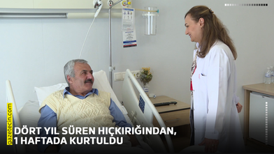 Dört yıl süren hıçkırığından 1 haftada kurtuldu