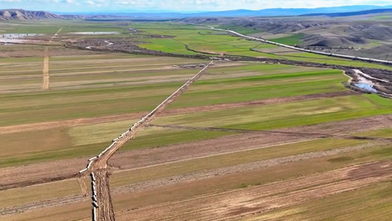 Koyunbaba Barajı Sulaması'nda çalışmalar devam ediyor