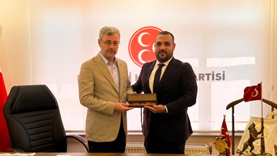 Şahinkanat’tan MHP Kahramanmaraş İl Başkanı Metehan’a hayırlı olsun ziyareti