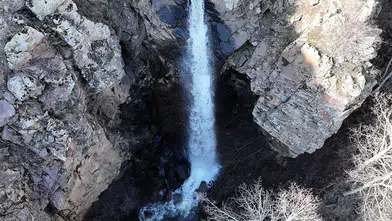 Erciyes Dağı eteklerindeki şelale, 10 yıl sonra yeniden çağlamaya başladı