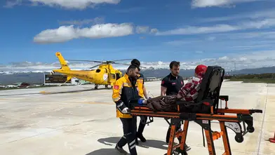 Ambulans helikopter 30 yaşındaki lupus hasta için havalandı