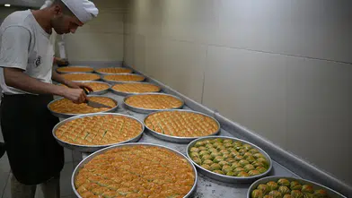 Baklavacılarda Kurban Bayramı öncesinde tatlı telaşı başladı