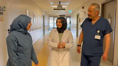 Anne, baba ve kızları aynı hastanede omuz omuza mesai yapıyor