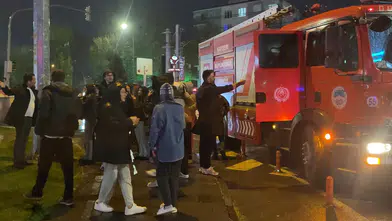 Öğrenci yurdunda çıkan yangın paniğe neden oldu