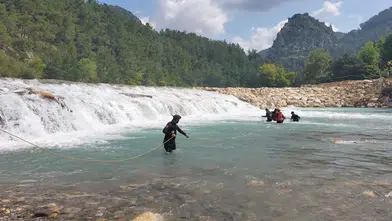 Antalya'da çayda akıntıya kapılan kişi kayboldu