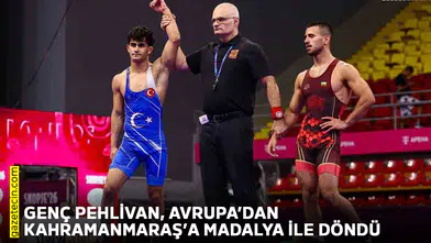 Genç Pehlivan, Avrupa’dan Kahramanmaraş’a madalya ile döndü