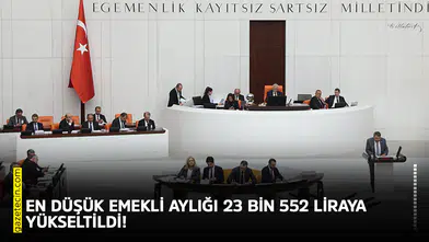 En düşük emekli aylığı 23 bin 552 liraya yükseltildi!