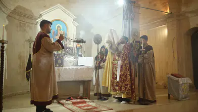 Tarihi kilisede restorasyon çalışmaları ayinle başladı