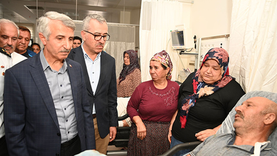 Başkan Güngör, Andırın’da meydana gelen kazada yaralanan vatandaşları ziyaret etti