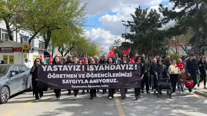 Şanlıurfa ve Kahramanmaraş'taki okul saldırıları sessiz yürüyüş ile tepki gösterildi