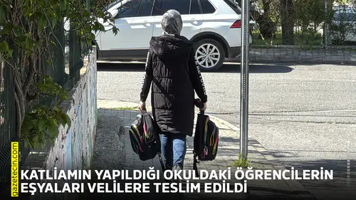 Katliamın yapıldığı okuldaki öğrencilerin eşyaları velilere teslim ediliyor