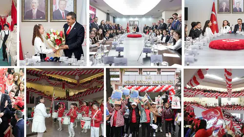 Bakan Tekin, 23 Nisan'da koltuğunu 5. sınıf öğrencisi Defne'ye devretti