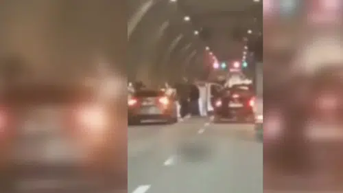 Tüneli kapatan düğün konvoyundaki araçlara ceza yağdı