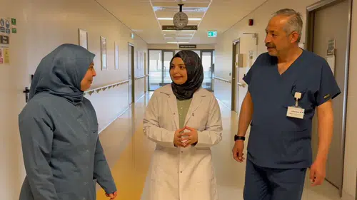 Anne, baba ve kızları aynı hastanede omuz omuza mesai yapıyor