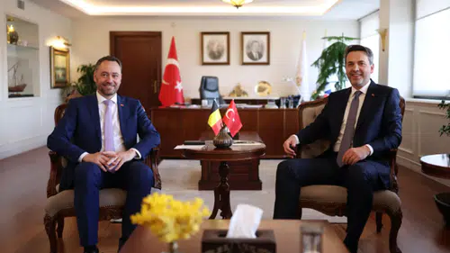 Bakan Bayraktar, Belçika Başbakan Yardımcısı Prevot ile görüştü