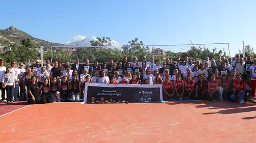 Hatay'da Voleybolun Unutulmaz Evlatları Anıt Parkı açıldı
