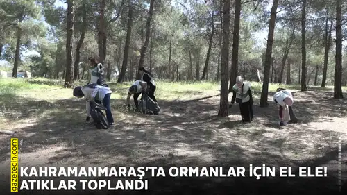 Kahramanmaraş’ta ormanlar için el ele! Atıklar toplandı