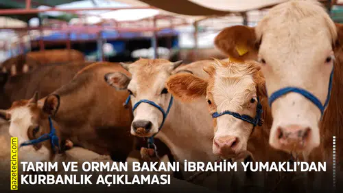 Tarım ve Orman Bakanı İbrahim Yumaklı’dan kurbanlık açıklaması
