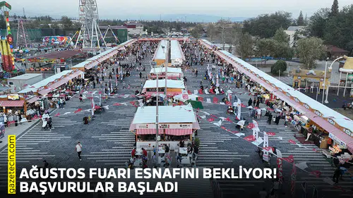 Ağustos Fuarı esnafını bekliyor! Başvurular başladı