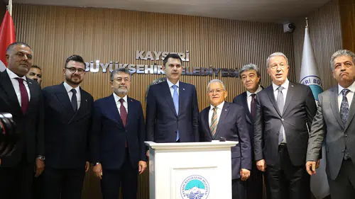 Bakanlar Kurum ve Yumaklı Kayseri'de ziyaretlerde bulundu