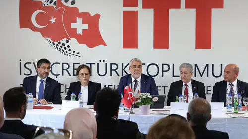 Bakan Işıkhan, İsviçre’de Türk STK temsilcileriyle bir araya geldi