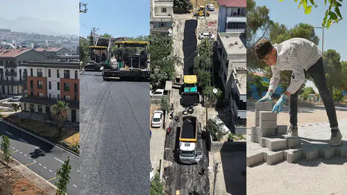 Kahramanmaraş’ta asfalt ve yaya yolu yatırımları dört bir yanda sürüyor