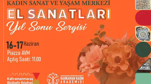 Kadın atölyelerinde üretilen eserler ziyaretçilerin beğenisine sunulacak