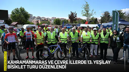 Kahramanmaraş ve çevre illerde 13. Yeşilay Bisiklet Turu düzenlendi