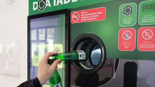 DOA ile ilk gün 1,5 milyon şişe toplandı