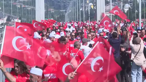 İrade Bizim, Zafer Bizim anma programı 15 Temmuz Şehitler Anıtı'nda yapıldı
