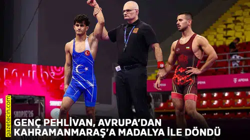 Genç Pehlivan, Avrupa’dan Kahramanmaraş’a madalya ile döndü