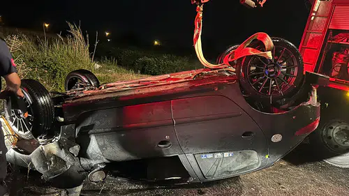 Sulama kanalına devrilen otomobilin sürücüsü yaşamını yitirdi