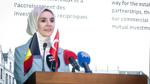 Bakan Göktaş, Belçika Milli Günü Resepsiyonu'nda konuştu