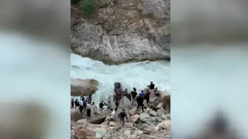 Balık tutarken Habur Çayı'na düşen kişi aranıyor