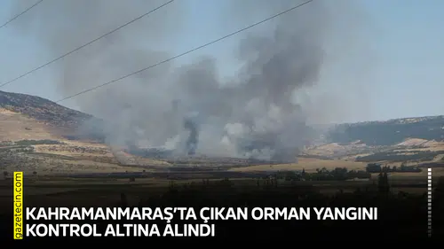 Kahramanmaraş’ta çıkan orman yangını kontrol altına alındı