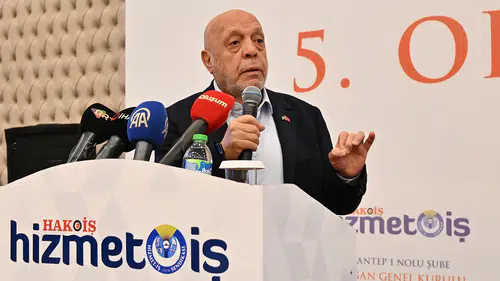 HAK-İŞ Genel Başkanı Arslan Gaziantep'te konuştu