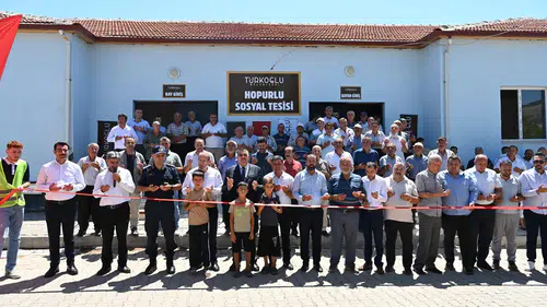 Türkoğlu'nda Hopurlu Mahallesi Taziye Evi ve Sosyal Tesisi hizmete açıldı