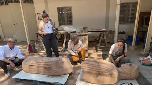 Sardes’te 2 bin 500 yıllık heykel gün yüzüne çıkarıldı