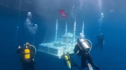 Saros Körfezi'ne yeni resifler bırakıldı